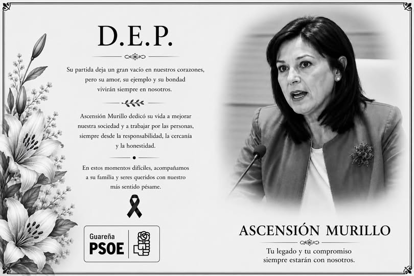 María Ascensión Murillo, Death: Mérida - City in Spain, Former Senator, Historical Leader of the PSOE in Extremadura Has Died